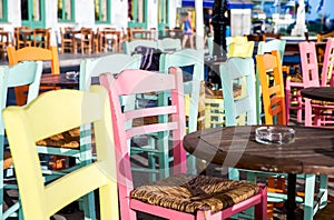 Greek island restaurants photo