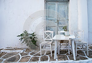 Greek island restaurants photo