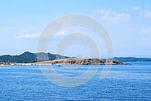 Greek islands - beautiful nature, sea, rocks, mountains