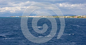 Greek Islands, view from the sea