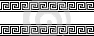 Greek key. Greek motives texture border or frame