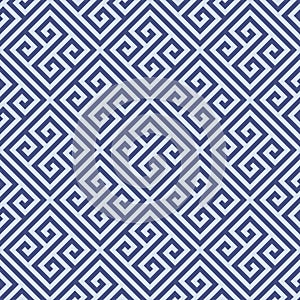 Greek key seamless pattern. Decorative ancient meander, greece border ornament