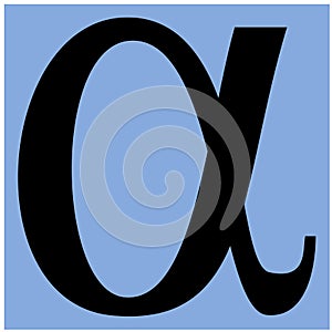 The greek letter alfa - icon