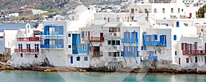 Greek Little Venice, Mykonos, Greece banner