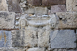 Greek masks in St. John castle in Kos Town