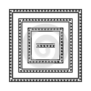 Greek meander frames,