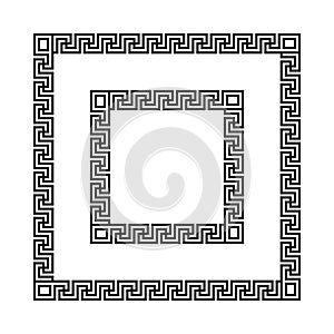 Greek meander frames,