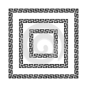 Greek meander frames,
