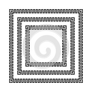 Greek meander frames,
