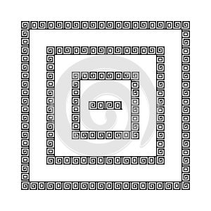 Greek meander frames,