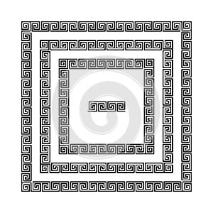Greek meander frames,