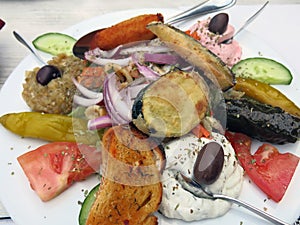 Greek meze food photo