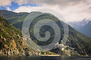 Greek monastery on the Mediterranean coast