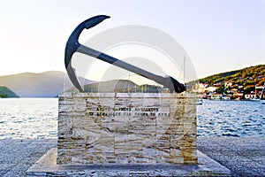 Greek monument in Ithaca island