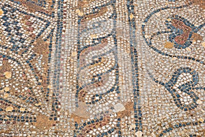 Greek mosaic in Almyrida. Crete, Greece