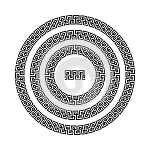Greek national antique round pattern, .