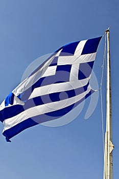 The Greek national flag