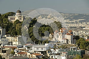 Greek National Observatory and Saint Marina Church, Athens