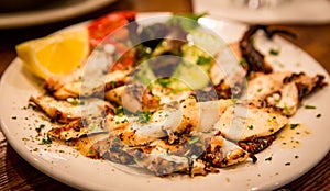 Greek Octopus Appetizer Dish