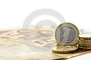 Greek one euro coin