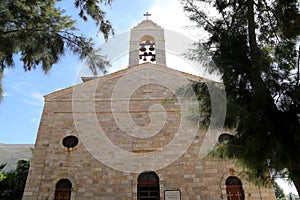 Greek Orthodox Basilica of Saint George in town Madaba, Jordan