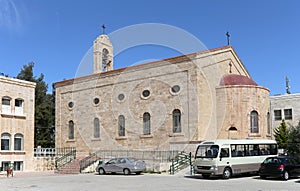 Greek Orthodox Basilica in town Madaba, Jordan,