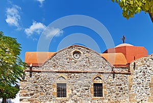 Greek orthodox Church in Asklipio village on Rhodes island