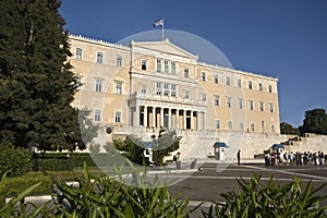 The Greek parliament in Athens city