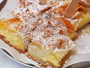 Greek Pastry called Bougatsa photo