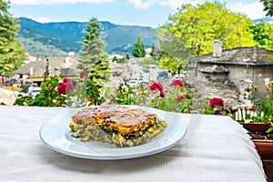 Greek pie, Metsovo, Greece