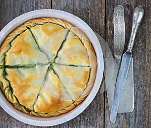 Greek pie Spanakopita