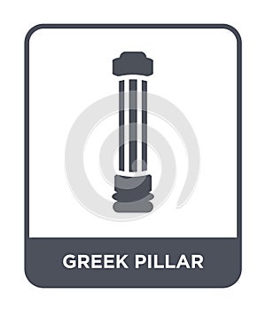 greek pillar icon in trendy design style. greek pillar icon isolated on white background. greek pillar vector icon simple and