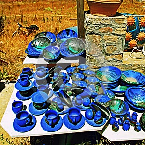 Greek pottery shop, Crete