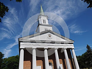 Greek Revival style colonial church