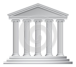 Greek or Roman Temple Columns photo