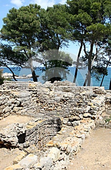 Greek ruins of EmpÃºries in Spanish Catalonia