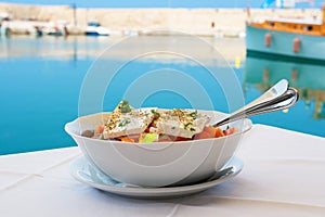 Greek salad. Crete photo