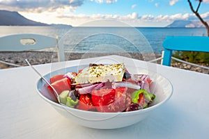 Greek salad. Crete, Greece