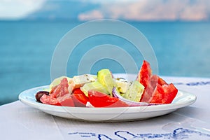 Greek salad. Crete, Greece