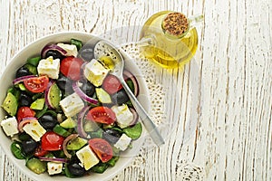 Greek Salad with feta and olives