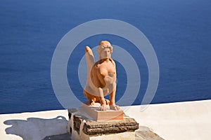 A Greek Sculpture, Santorini, Greece