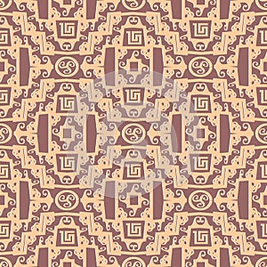 Greek seamless pattern. Ancient geometric patterned background.