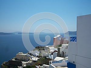 Greek seashore in Santorini