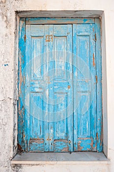 Greek shabby door