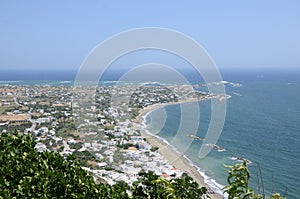 Greek Skyros island - view of the coastline from above - Greece