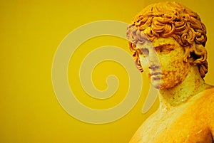 Greek statue of young man