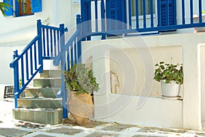 Greek style blue staircase 2