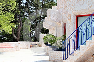 Greek style house for wedding in Jeju.