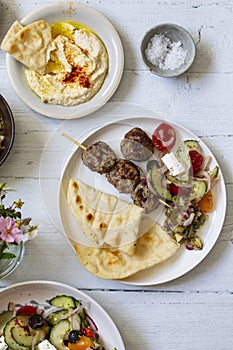 Greek style meze meal