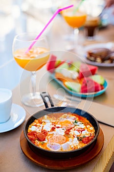 Greek style shakshuka